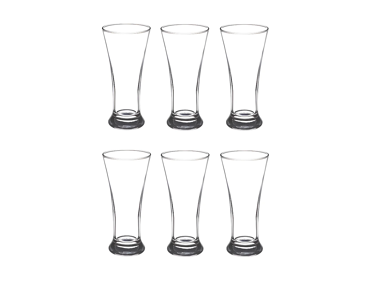 Lot de 6 Verres à Pastis "Marius" 18cl Transparent