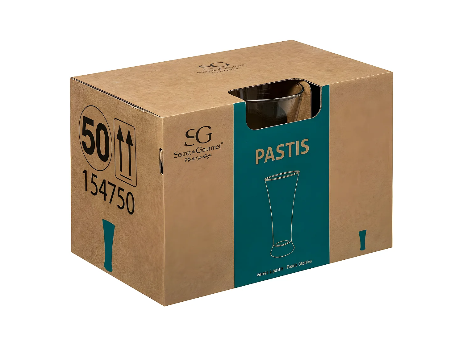 Lot de 6 Verres à Pastis "Marius" 18cl Transparent