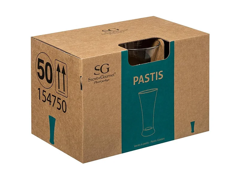 Lot de 6 Verres à Pastis "Marius" 18cl Transparent