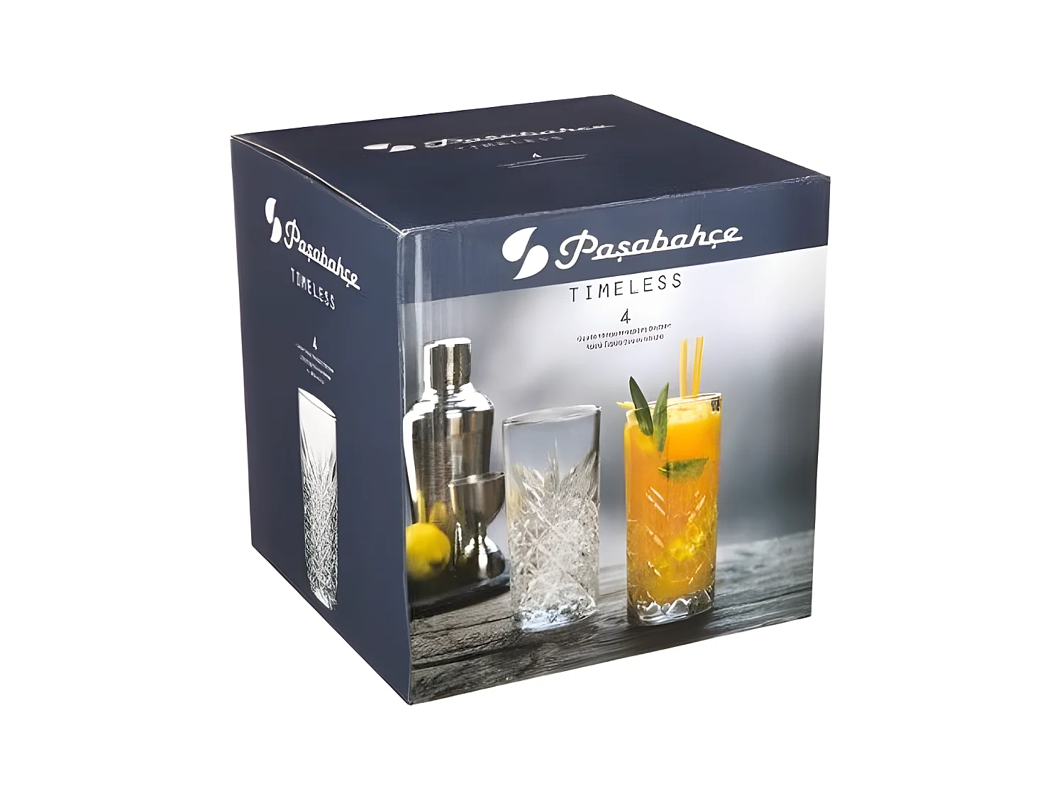 Lot de 4 Verres à Whisky "Timeless" 45cl Transparent