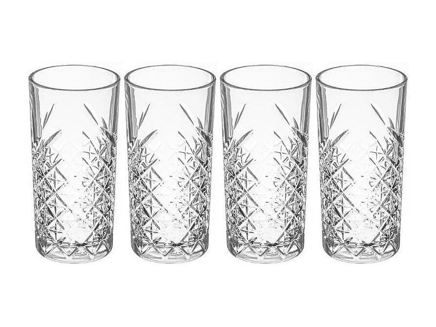 Lot de 4 Verres à Whisky "Timeless" 45cl Transparent