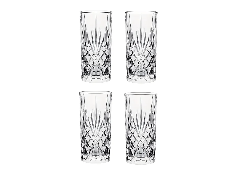 Lot de 4 Verres à Whisky "Timeless" 45cl Transparent