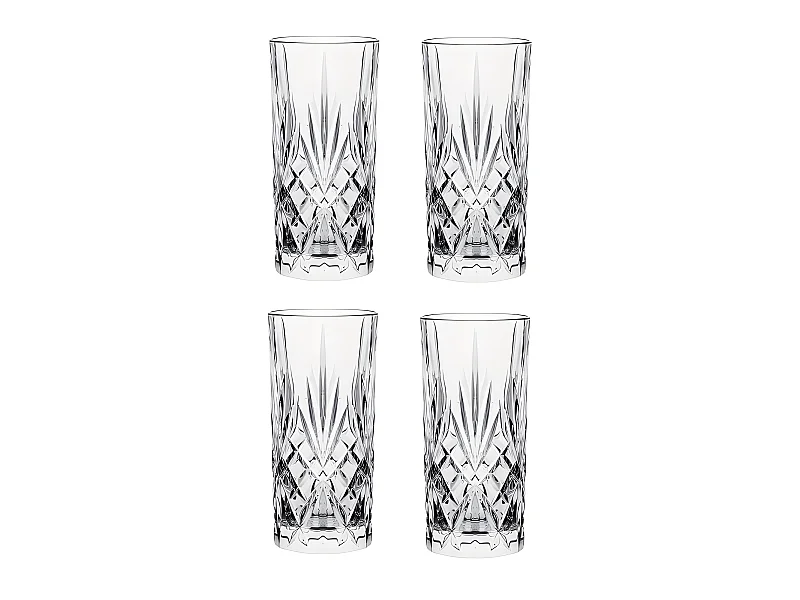 Lot de 4 Verres à Whisky "Timeless" 45cl Transparent