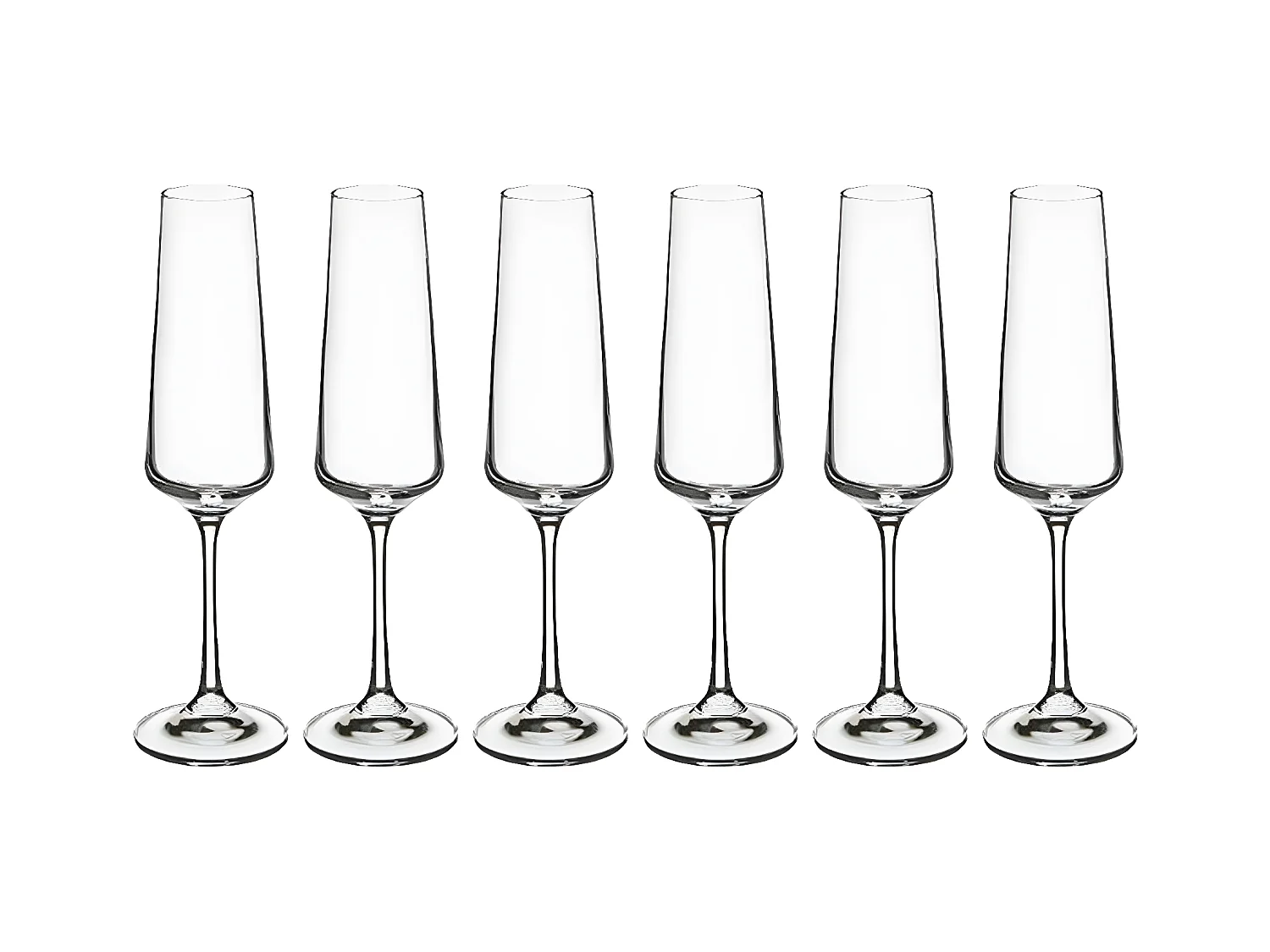 Lot de 6 Flûtes à Champagne "Selenga II" 16cl Transparent