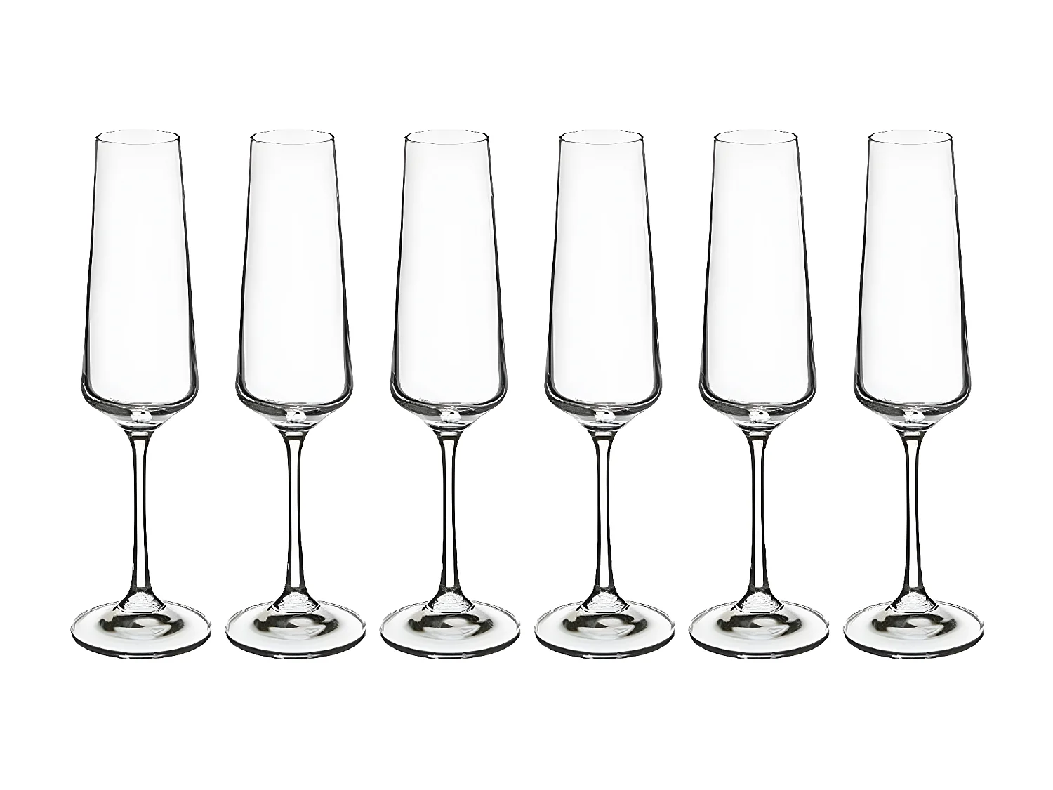 Lot de 6 Flûtes à Champagne "Selenga II" 16cl Transparent