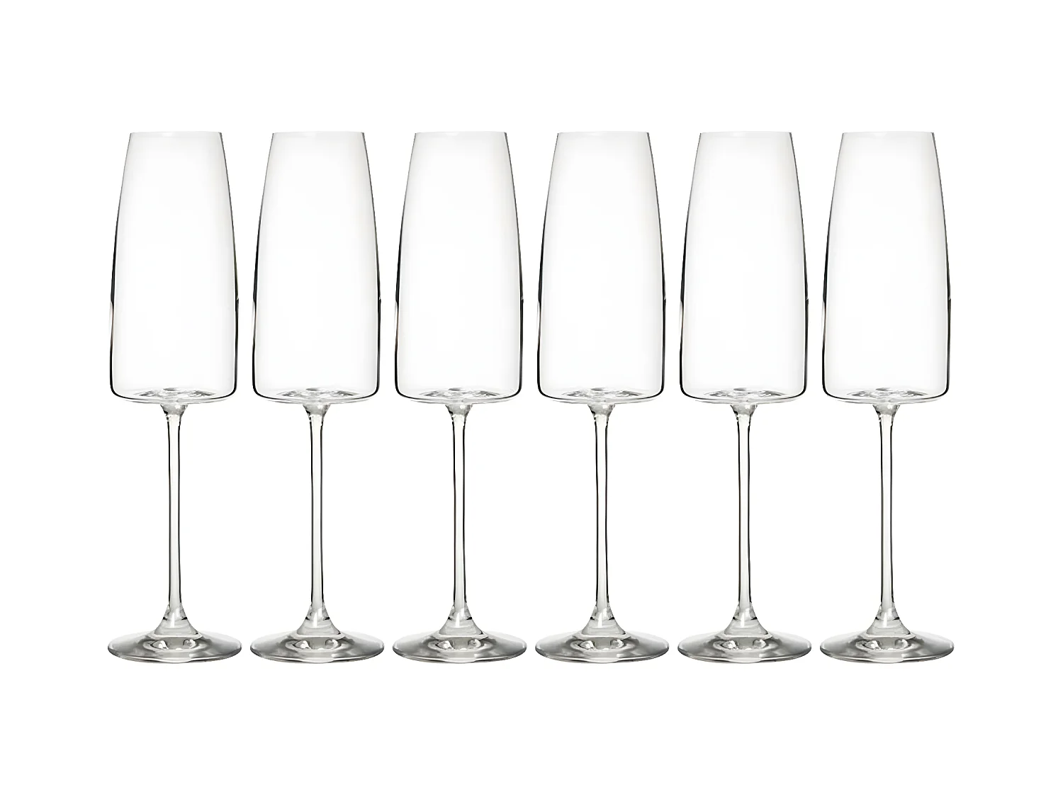 Lot de 6 Flûtes à Champagne "Angara" 34cl Transparent