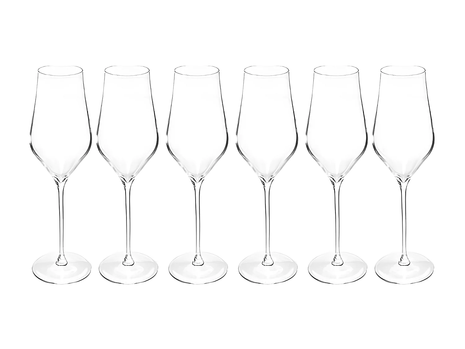 Lot de 6 Flûtes à Champagne "Douro" 31cl Transparent