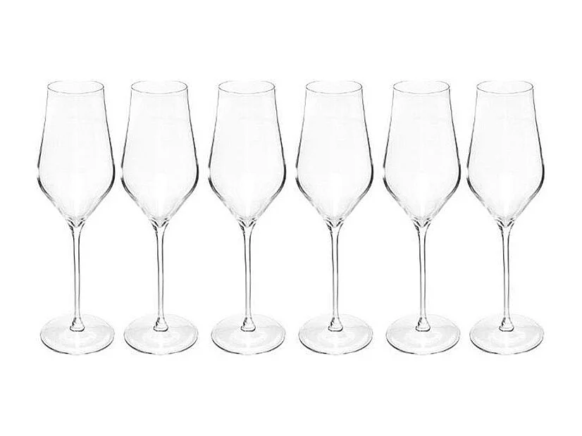 Lot de 6 Flûtes à Champagne "Douro" 31cl Transparent