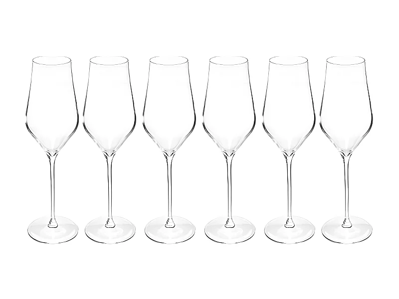 Lot de 6 Flûtes à Champagne "Douro" 31cl Transparent