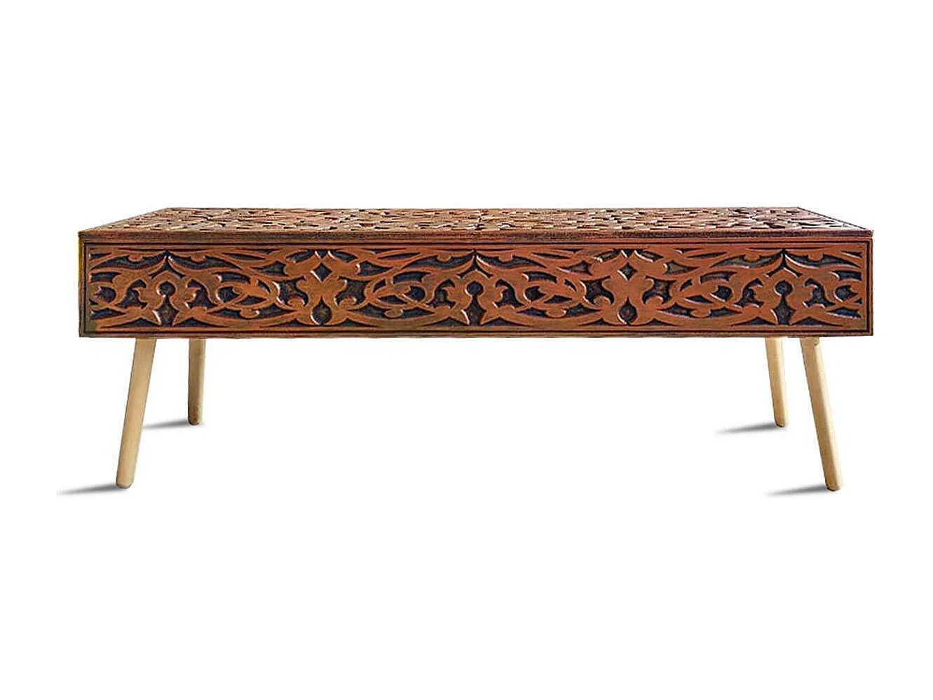 Banc 2 Tiroirs Design "Jodipa" 140cm Cuivre