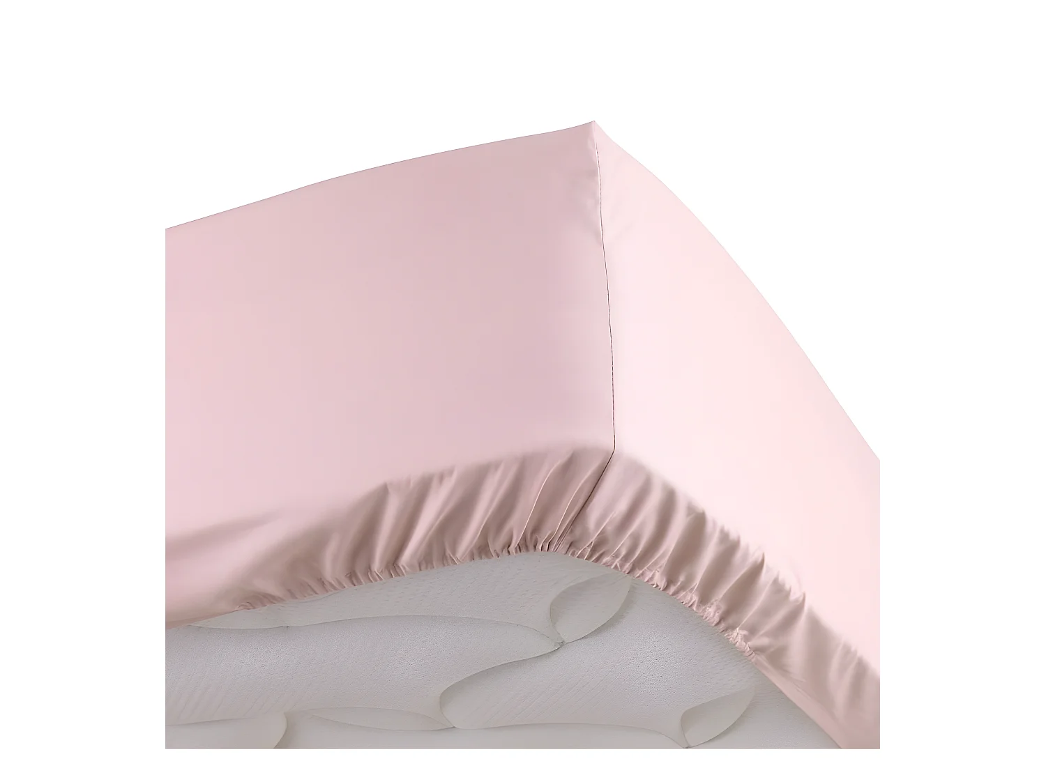 Drap Housse "Percaline" 180x200cm Rose