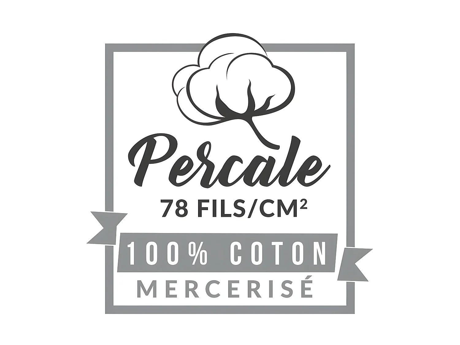 Drap Housse "Percaline" 180x200cm Rose