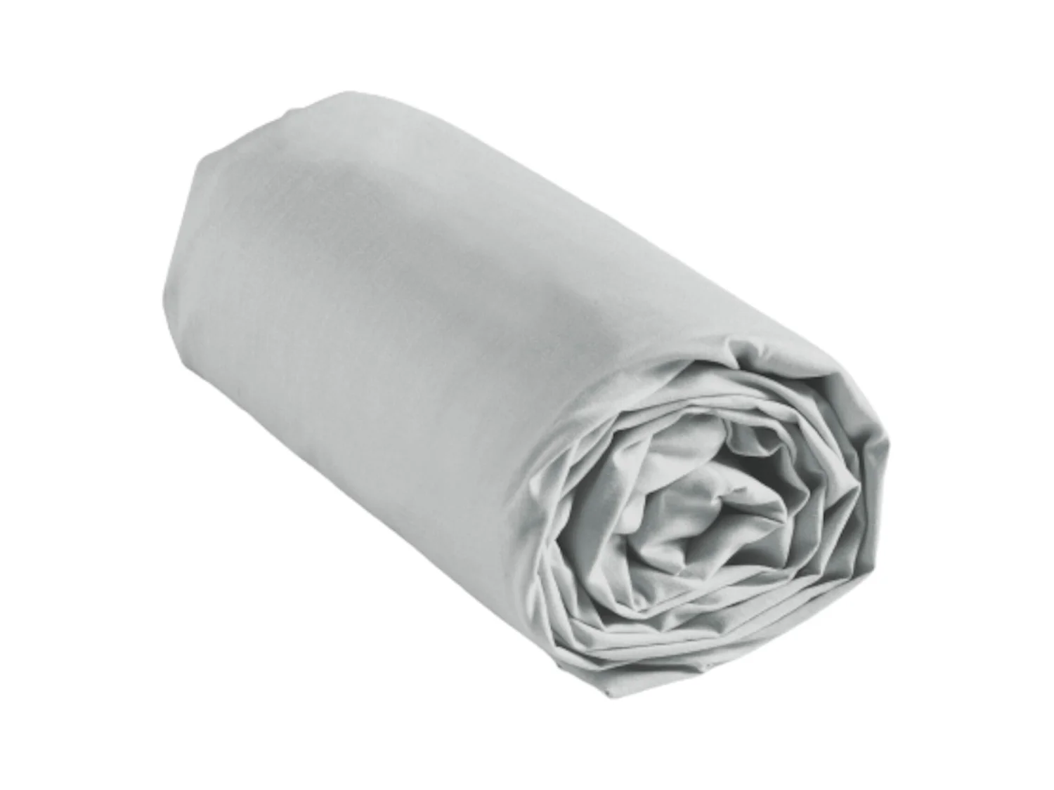 Drap Housse en Coton "Biolina" 180x200cm Gris