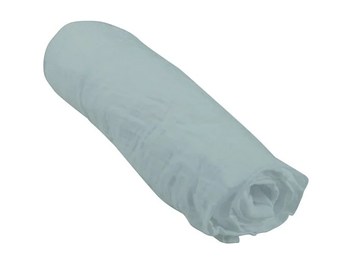Drap Housse Bébé "Extensible" 60x120cm Vert Céladon