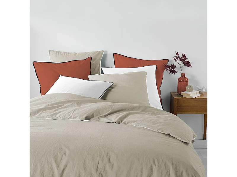 Drap Housse en Coton "Linette" 140x190cm Lin