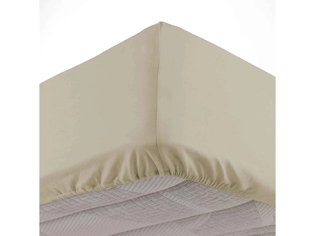 Drap Housse en Coton "Linette" 140x190cm Lin