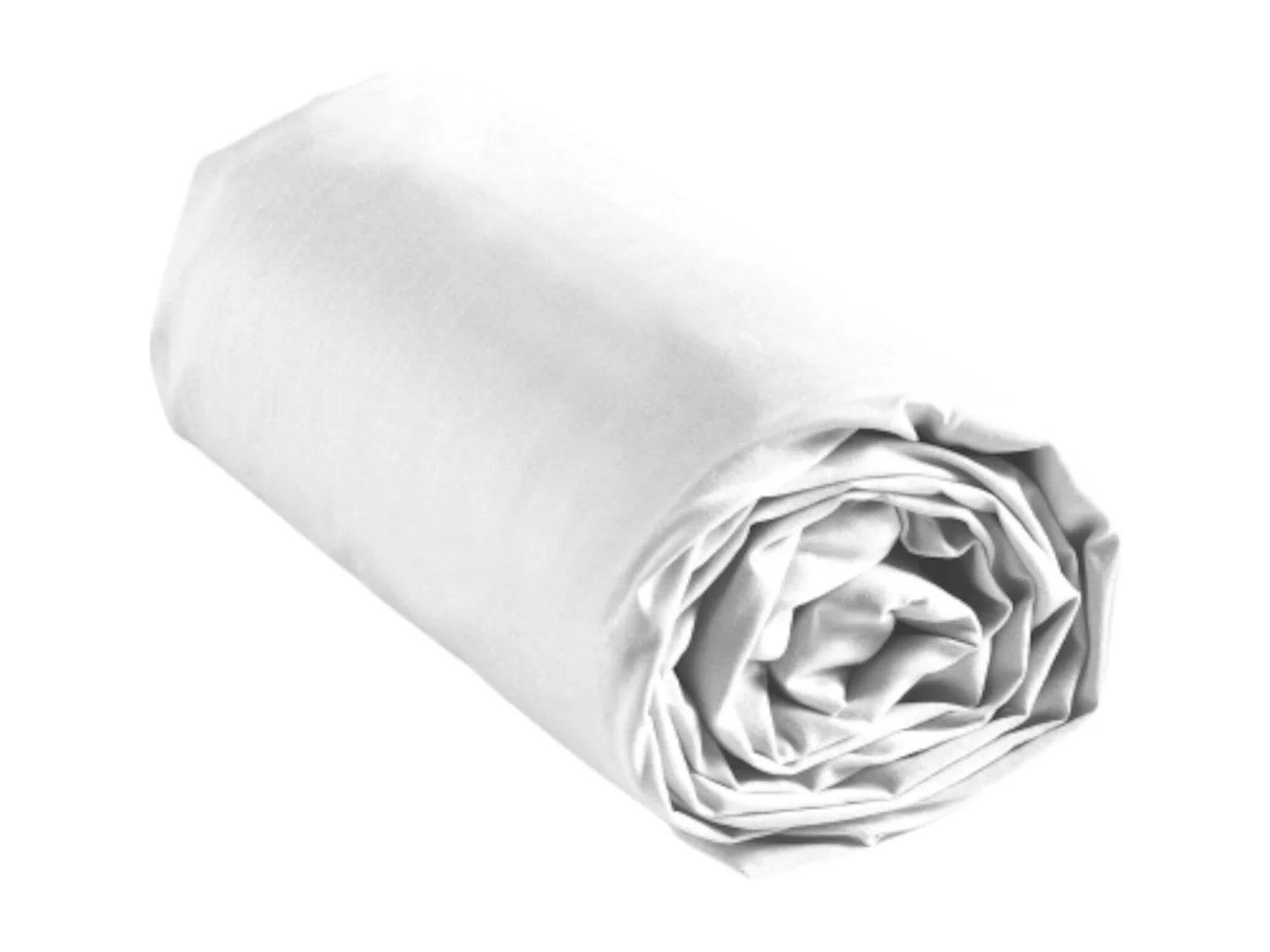 Drap Housse en Coton "Biolina" 140x190cm Blanc