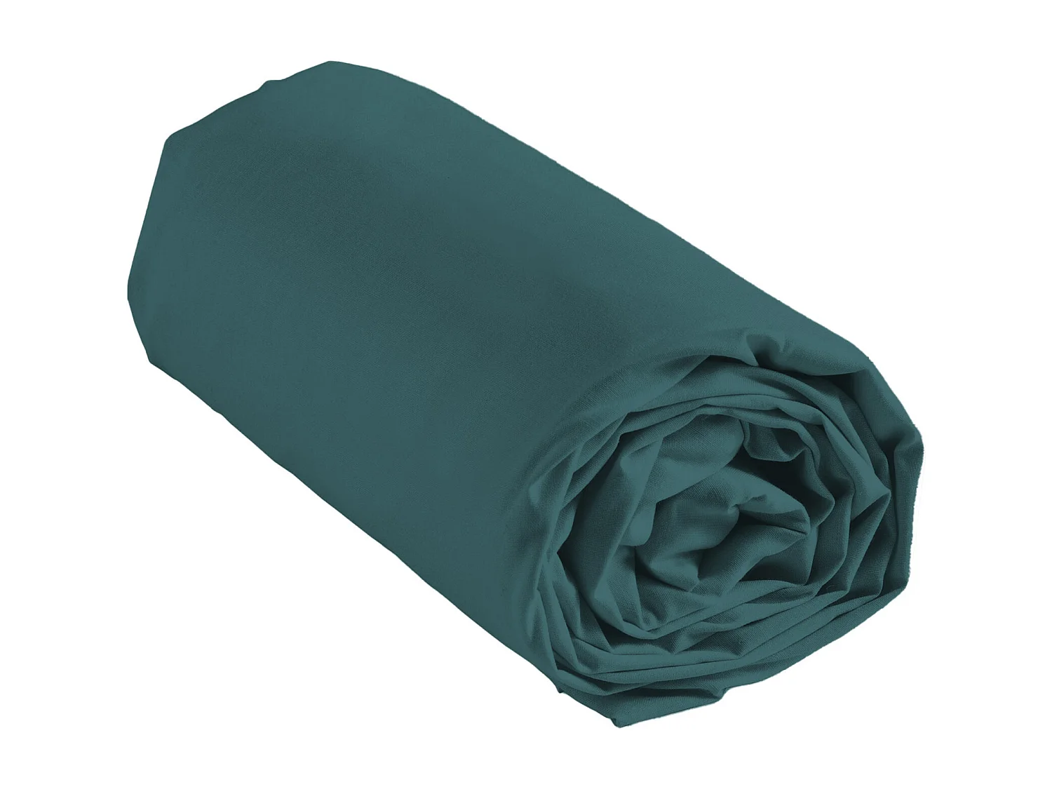 Drap Housse en Coton "Linette" 160x200cm Pétrole