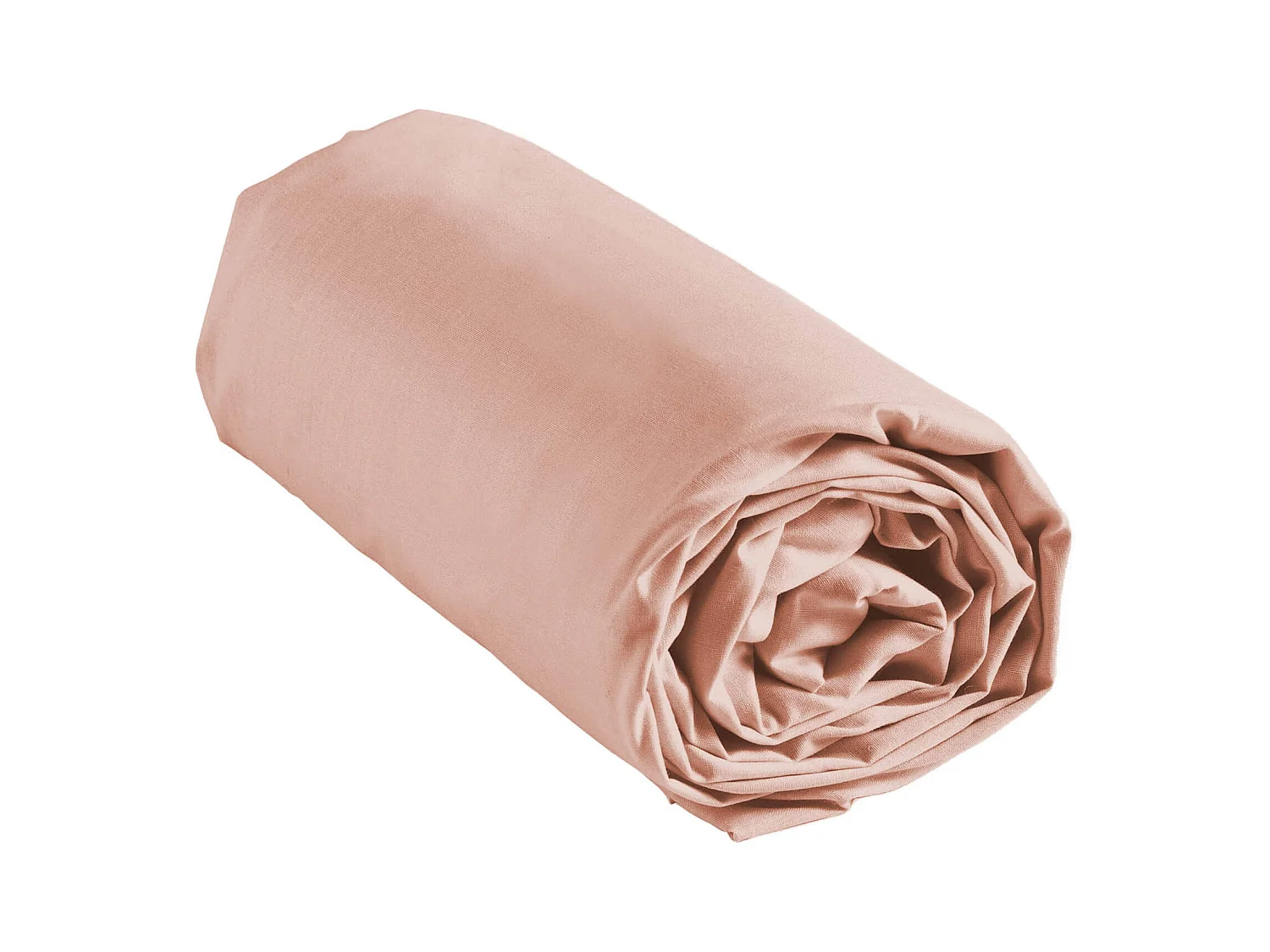 Drap Housse en Coton "Linette" 140x190cm Rose