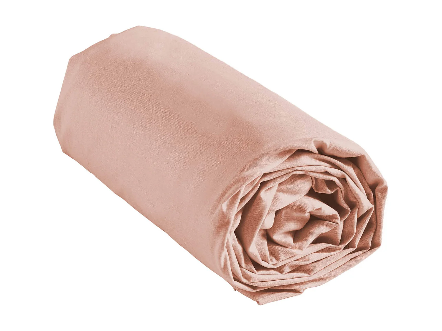 Drap Housse en Coton "Linette" 140x190cm Rose