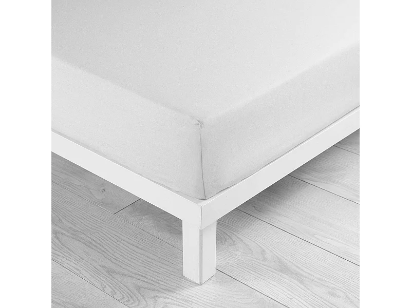 Drap Housse Microfibre "Oscar" 90x190cm Blanc