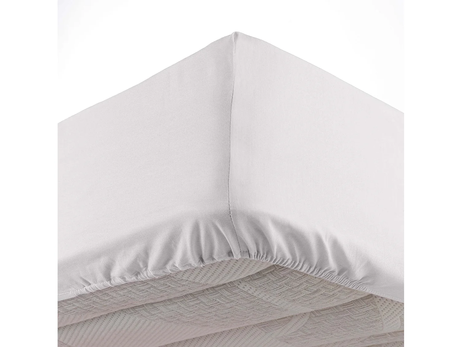 Drap Housse Microfibre "Oscar" 90x190cm Blanc