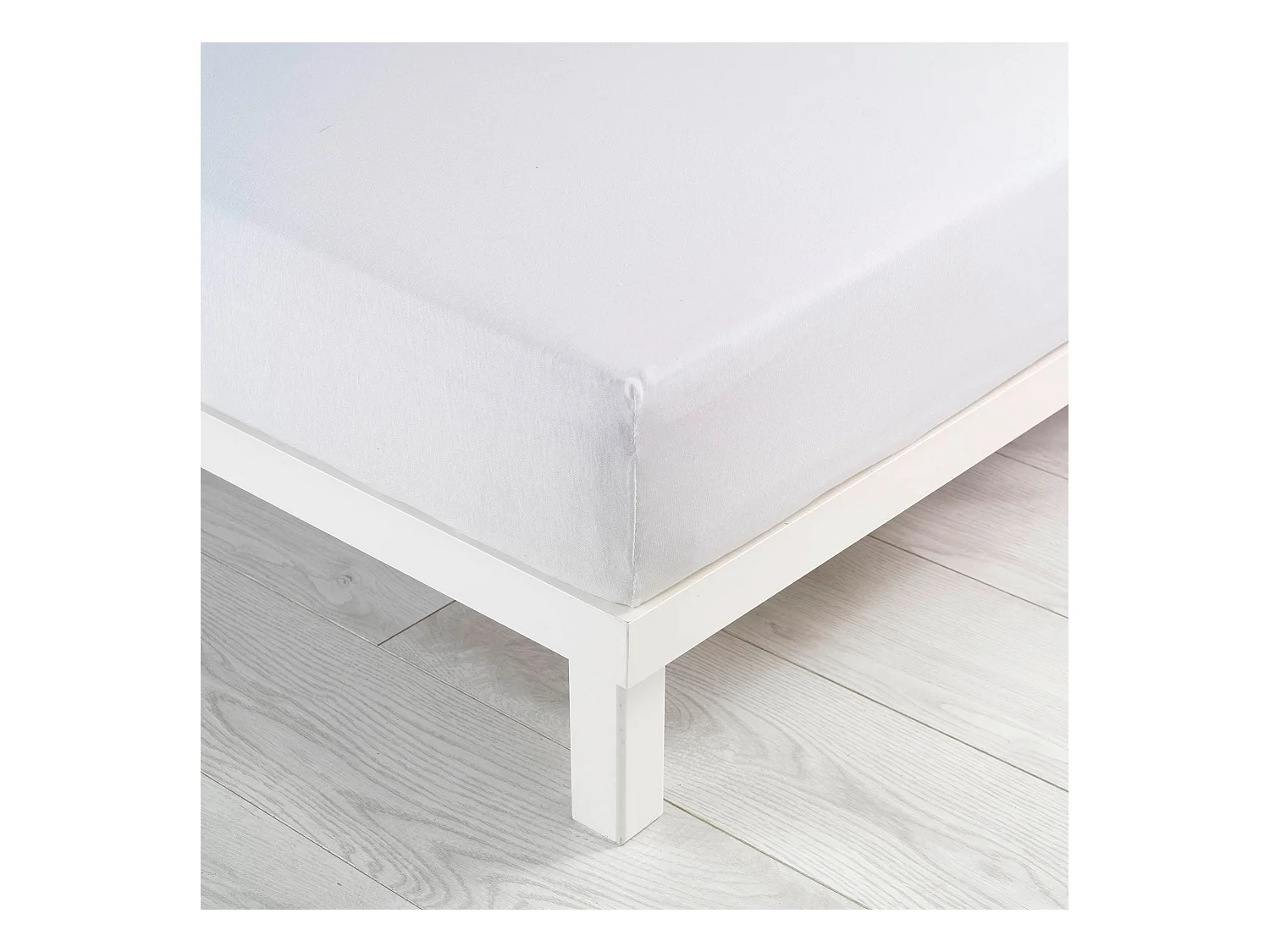 Drap Housse "Jersy" 140x190cm Blanc