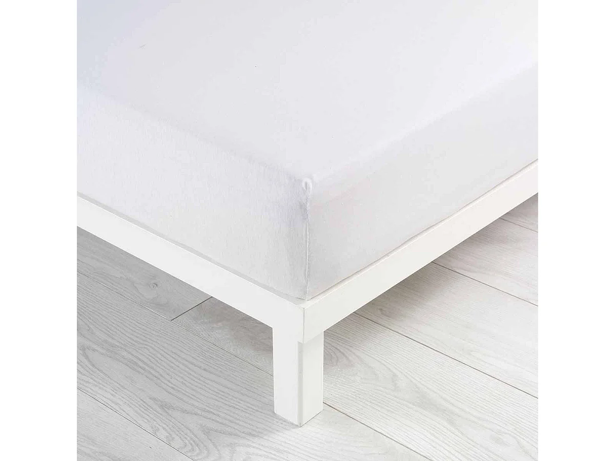 Drap Housse "Jersy" 140x190cm Blanc