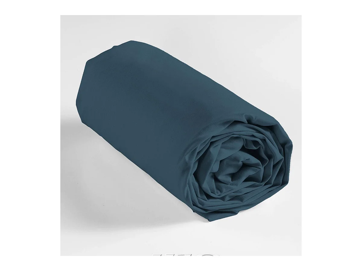 Drap Housse "Jersy" 140x190cm Bleu Nuit