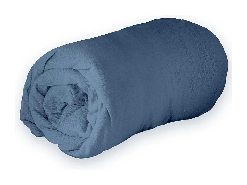 Drap Housse "Jersy" 140x190cm Bleu Nuit
