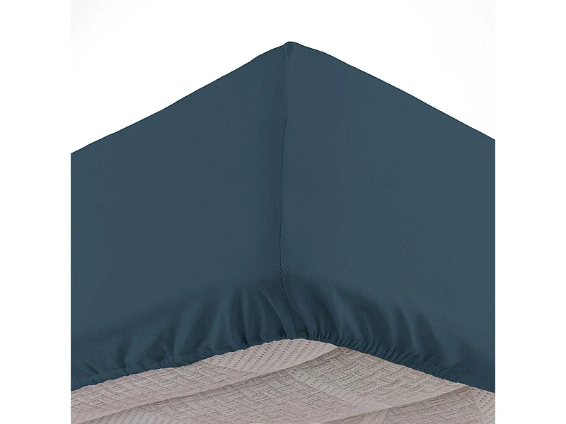 Drap Housse "Jersy" 140x190cm Bleu Nuit