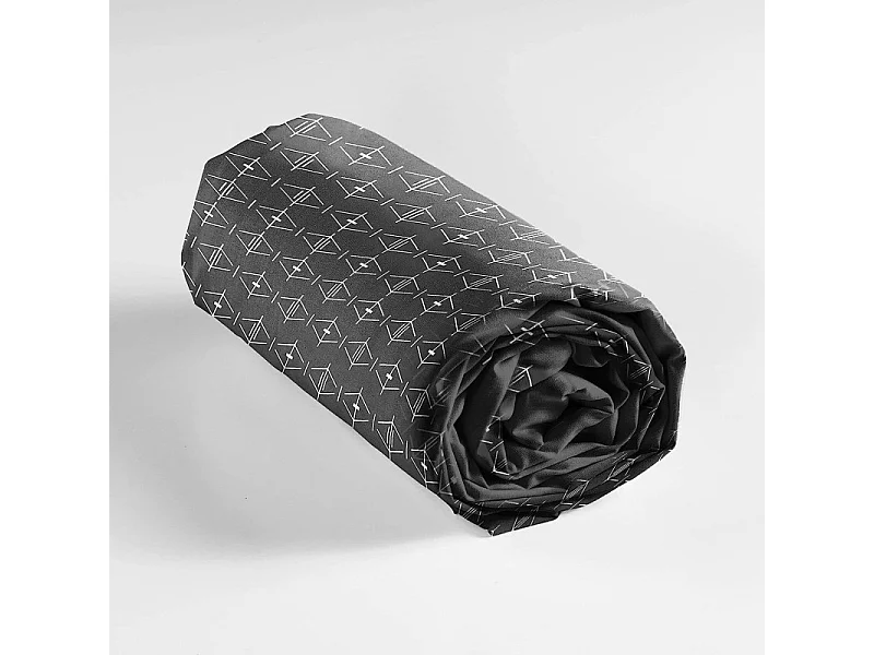 Drap Housse en Coton "Aristide" 160x200cm Anthracite