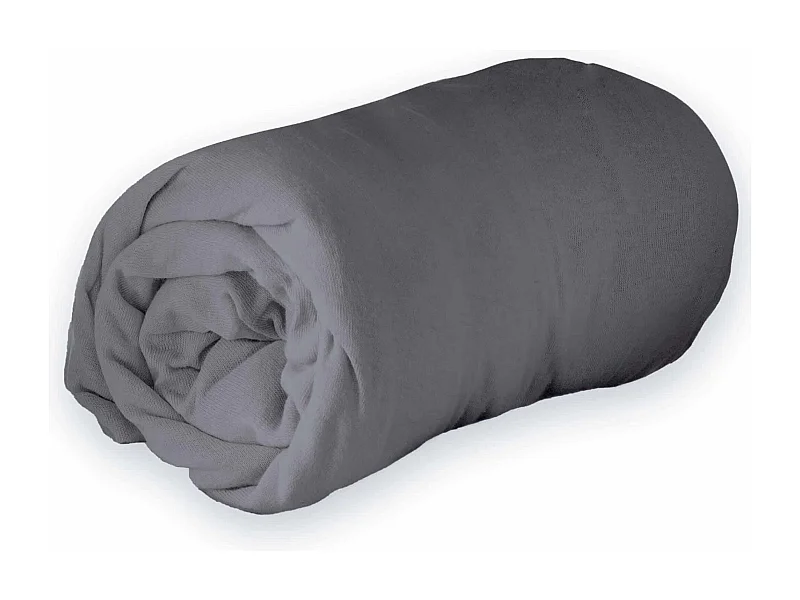 Drap Housse "Jersy" 140x190cm Anthracite