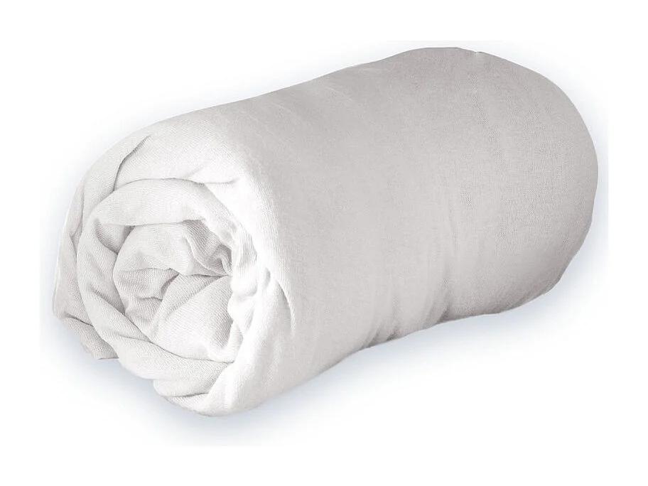Drap Housse "Jersy" 140x190cm Blanc