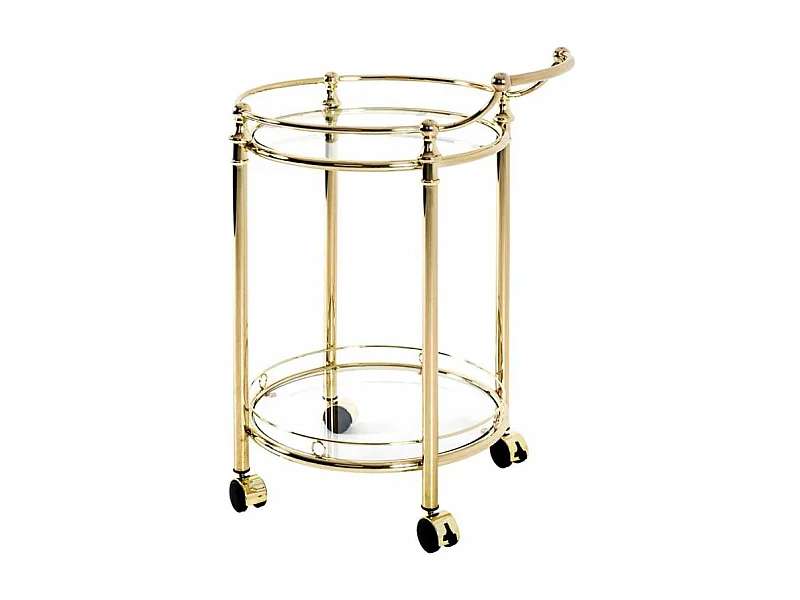 Desserte de Cuisine Design "Laitonné" 79cm Or