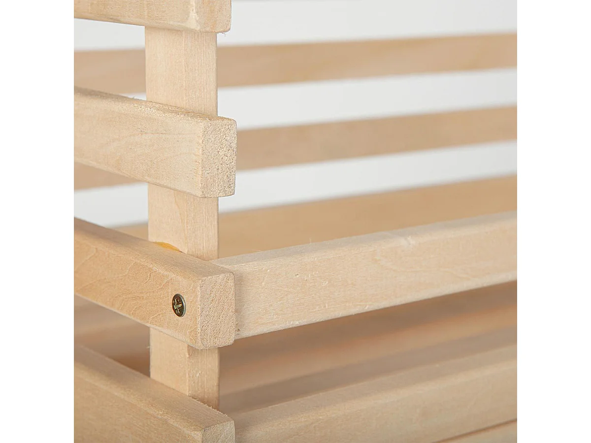 Grote lichte massief grenen trolley op wielen Fruit