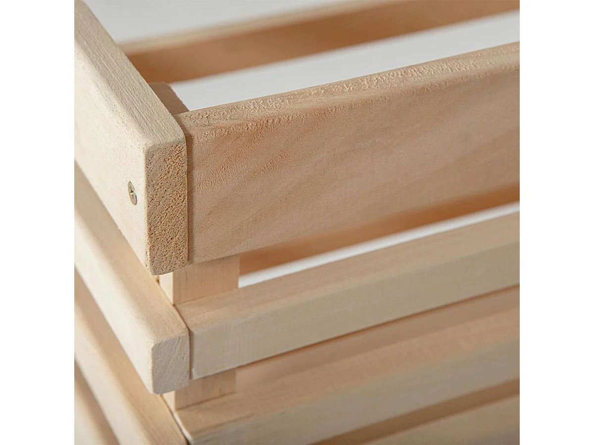 Grote lichte massief grenen trolley op wielen Fruit