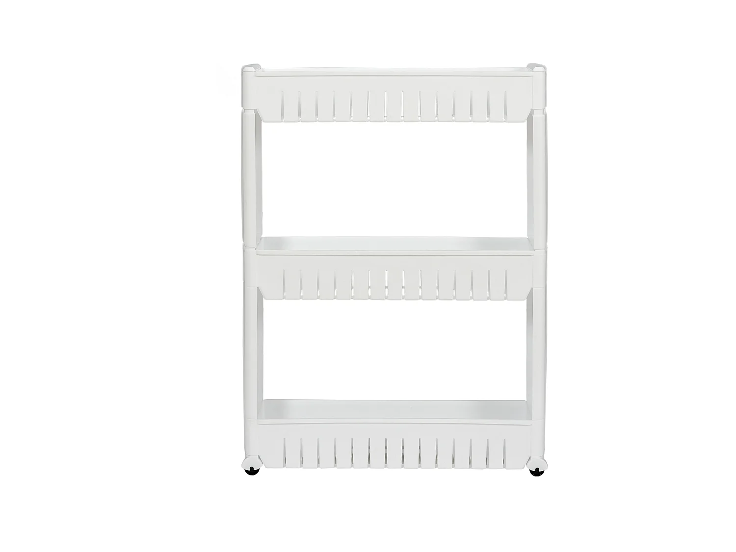 Etagere A Roulettes 3 Niveaux Blanc