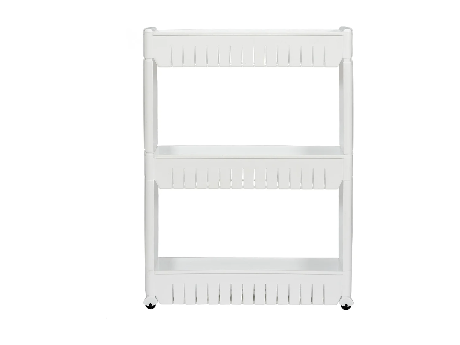Etagere A Roulettes 3 Niveaux Blanc