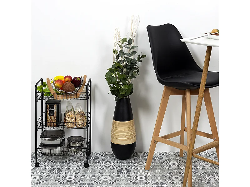 Desserte 3 Niveaux Noire Noir