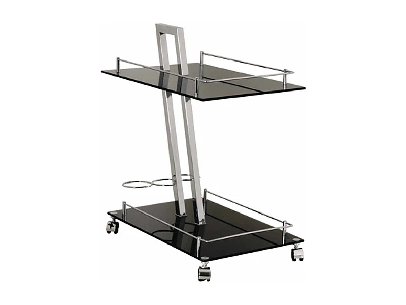 Desserte de Cuisine Design "Revue" 72cm Noir