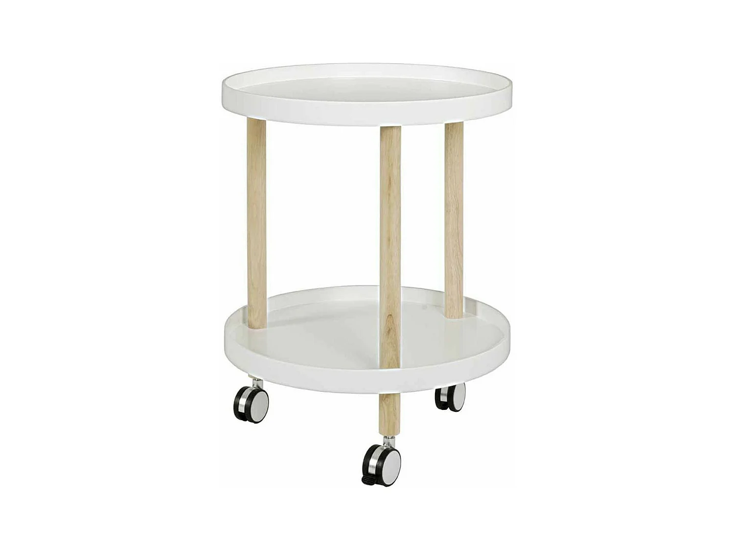 Desserte de Cuisine en Bois "Nyaz" 60cm Blanc