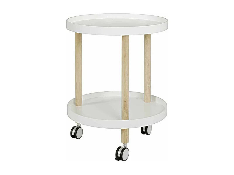 Desserte de Cuisine en Bois "Nyaz" 60cm Blanc
