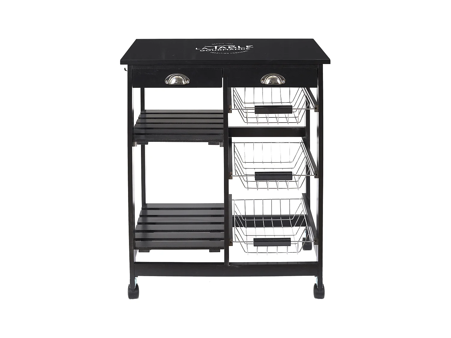 Desserte A Roulettes Bistrot Noir