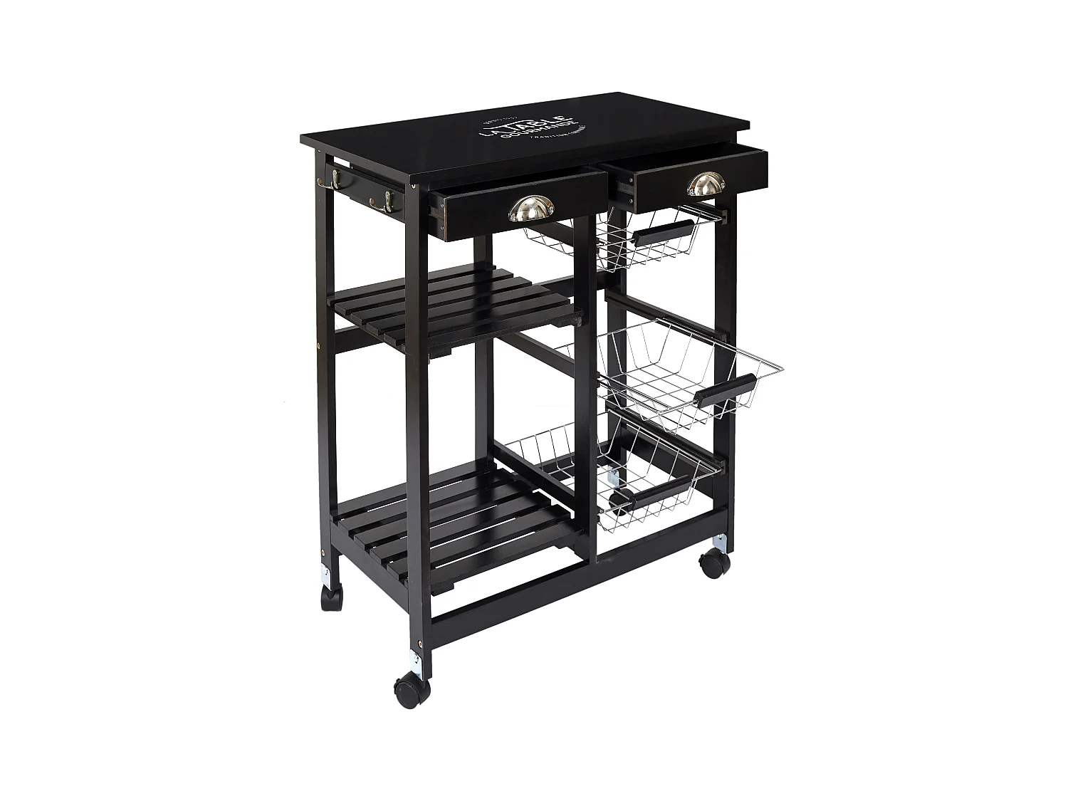 Desserte A Roulettes Bistrot Noir