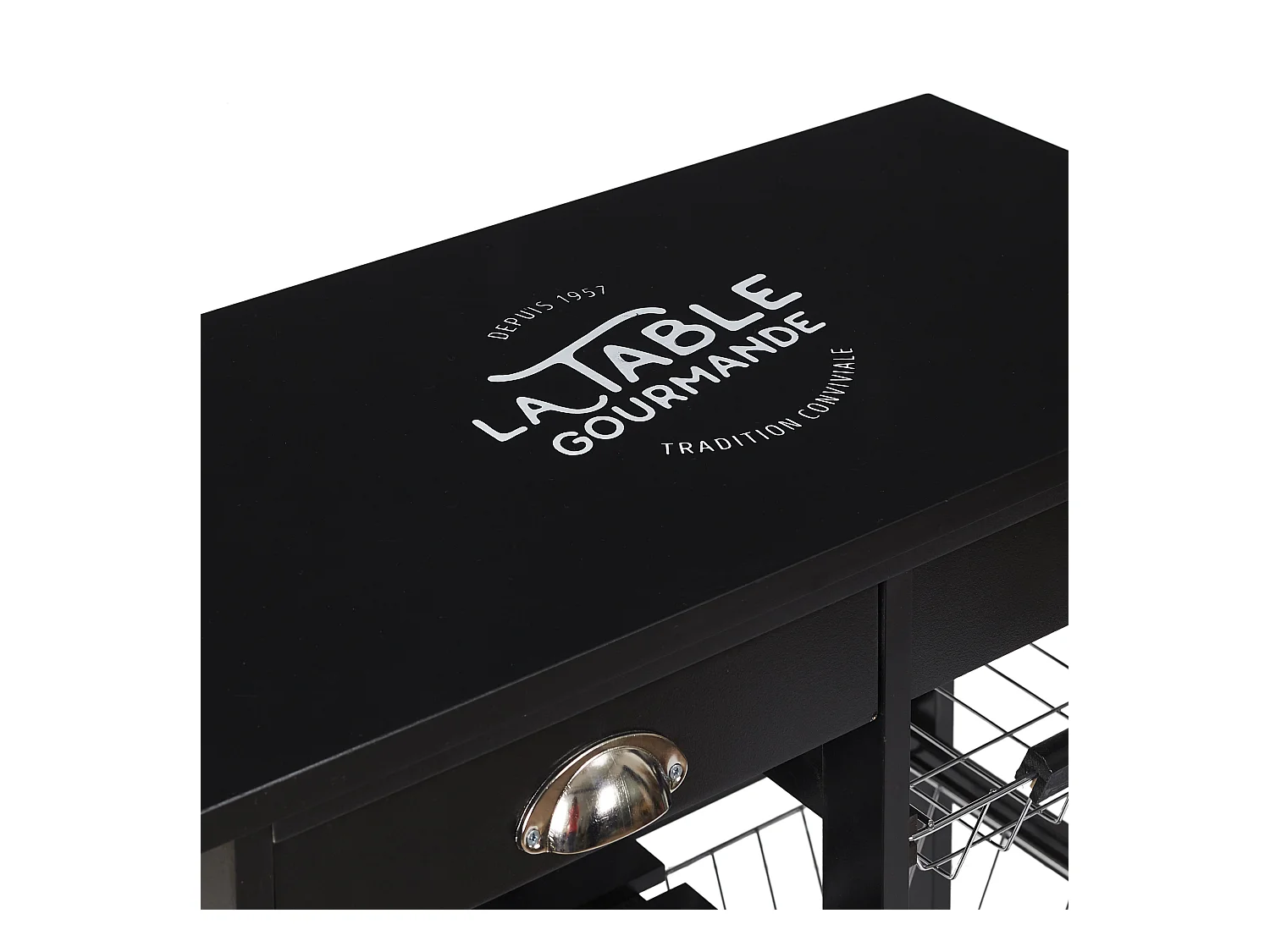 Desserte A Roulettes Bistrot Noir