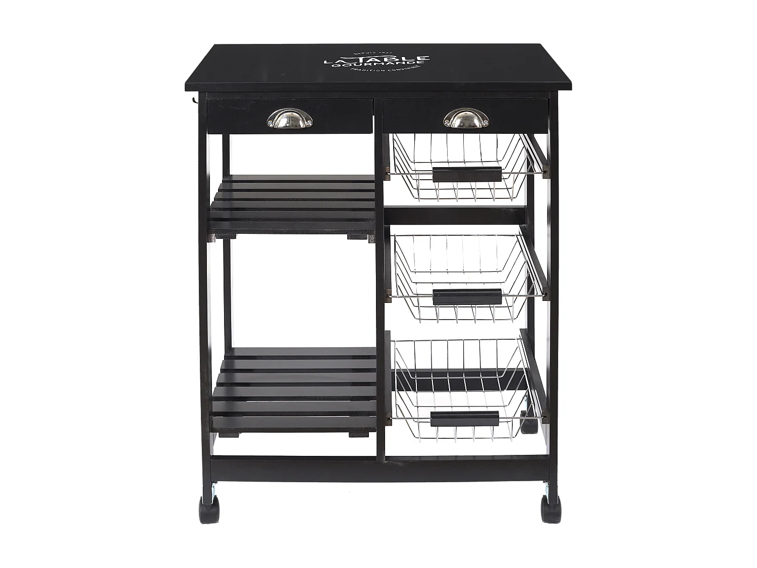 Desserte A Roulettes Bistrot Noir