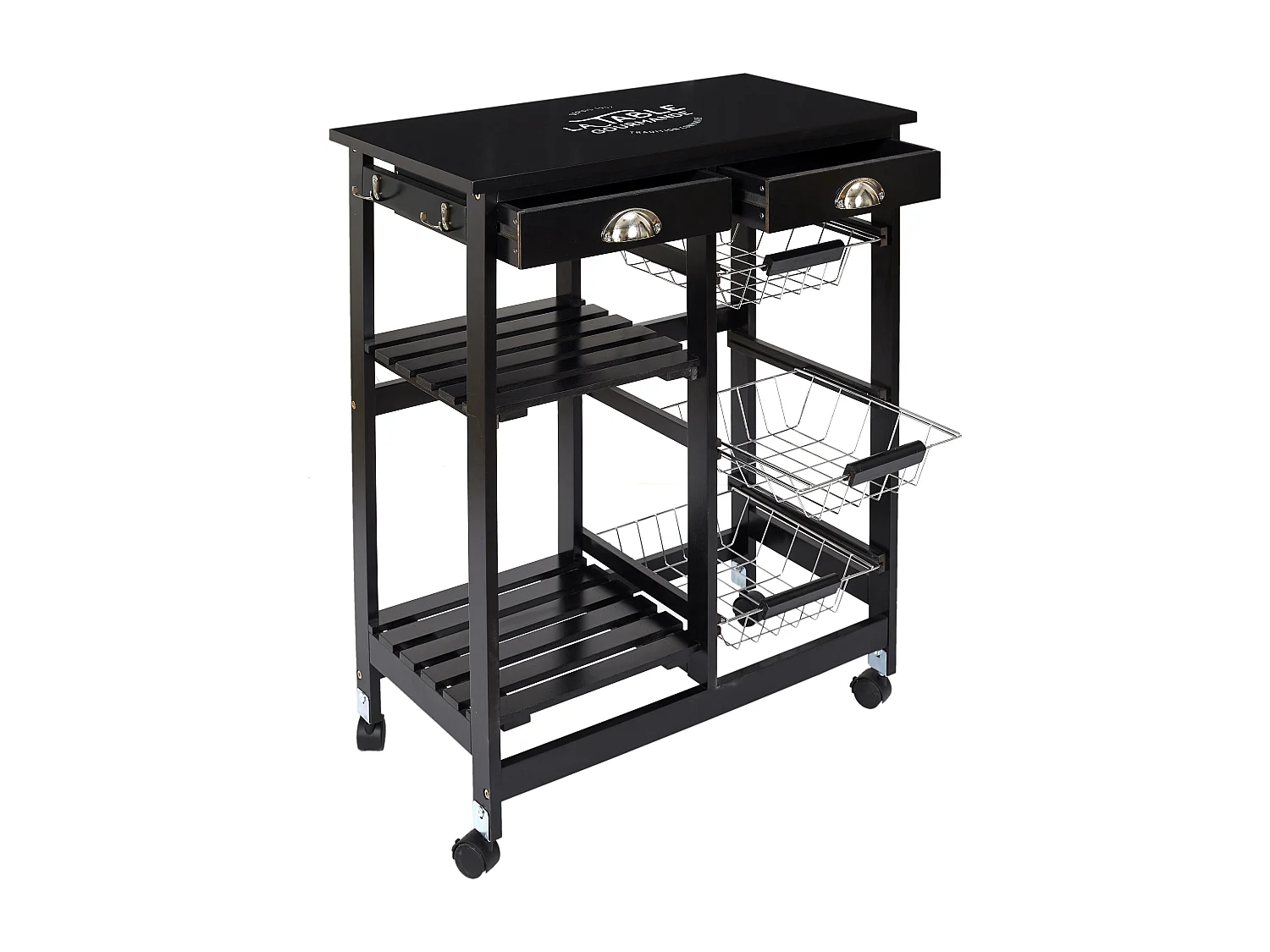 Desserte A Roulettes Bistrot Noir