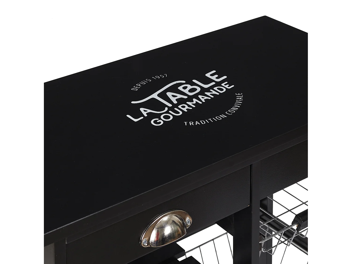 Desserte A Roulettes Bistrot Noir