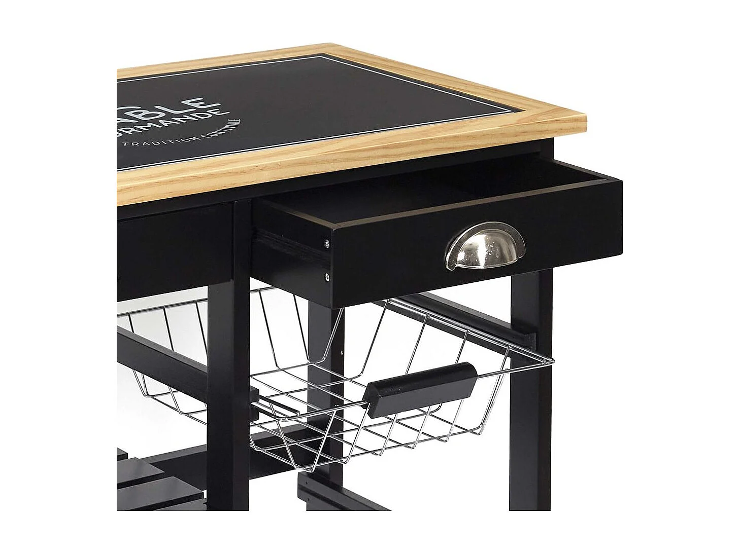 Desserte A Roulettes Bistrot Noir